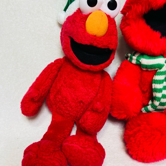 Sesame Street Christmas Elmo Plush Toys 1996 Elmo Plush - Picture 2 of 8